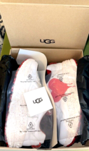 UGG Australia Valentine Heart Sneaker Women 12.5 CA805 White Red Men 11 - £85.49 GBP