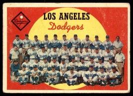 1959 Topps #457 Dodgers Team Card / Checklist 430-495 TC, CL Low Grade - £7.93 GBP