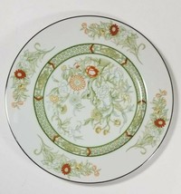Mikasa Kabuki Dinner Plate Round 10 1/4&quot; Green Band Floral Replacement - £8.78 GBP