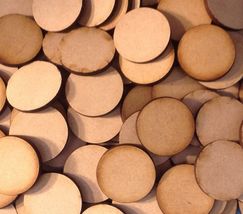 90mm Circles MDF Wooden Bases (x3) Laser Cut Crafts - FAST SHIPPING US S... - $2.96