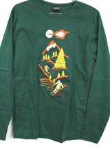 Authentic VTG 70s Career Club T-Shirt M Green Downhill Ski Motif NWOT USA - $64.35