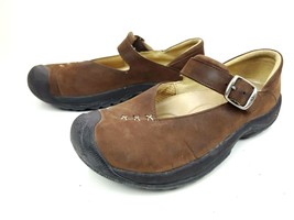 Keen Womens Leather Mary Jane Shoes w/ Buckle XT 0705 Brown Size 6.5 - £31.20 GBP