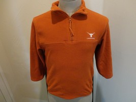 Orange Texas Longhorns NCAA Pullover 1/4 Zip Embroidered Fleece Jacket Youth M - $23.26