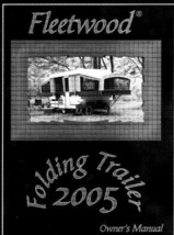 FLEETWOOD Popup Trailer Owners Manual- 2005 Americana Allegiance Rushmore Valor - $22.24