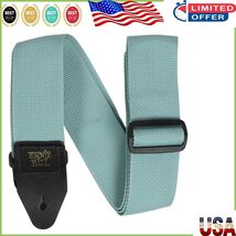 Durable &amp; Comfortable Tidal Green Guitar Strap - Adjustable Length 41&quot; t... - $315.07 MXN