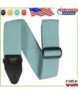 Durable &amp; Comfortable Tidal Green Guitar Strap - Adjustable Length 41&quot; t... - $315.07 MXN