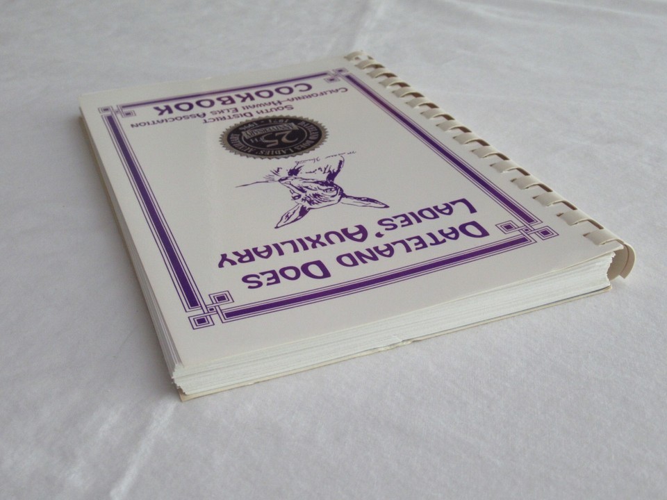 Vintage Cookbook Recipes Spiral Bound Dateland Does Ladies Auxiliary 25th 1996 Item image 11