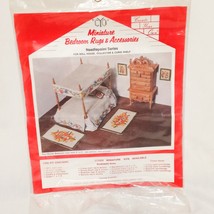 Create Your Own Miniature Bedroom Rugs Pillows Pictures Needlepoint Kit ... - £30.37 GBP