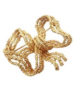 Authentic! Vintage Tiffany &amp; Co 18k Yellow Gold Large Ribbon Bow Pin Brooch - £3,187.99 GBP