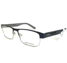 Alberto Romani Eyeglasses Frames AR 4002 BL Black Blue Silver Half Rim 54-17-140 - £43.75 GBP