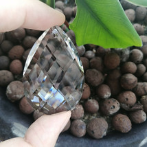 12Pcs 50mm Grid Crystal Prism Pendant Chandelier Suncatcher Hanging Ornament - £11.31 GBP