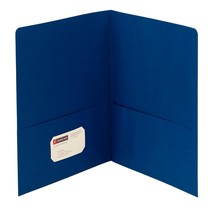 Smead Two-Pocket Heavyweight Folder, Letter Size, Dark Blue, 25 per Box ... - $39.99