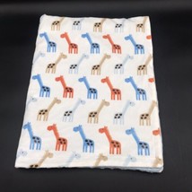 Hudson Baby Blanket Giraffe Minky Blue HB Lovie Lovey - £22.53 GBP