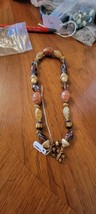 Vintage Trifari Brown Golden Beaded Necklace - $32.73