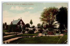 Entrance to Cemetery Lewisburg Pennsylvania PA UNP DB Postcard P23 - £2.75 GBP