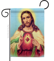 Sacred Heart Jesus - Impressions Decorative Garden Flag G192617-BO - £15.63 GBP