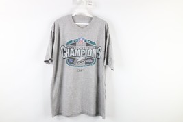 Vintage Reebok Mens Large Distressed Philadelphia Eagles 2004 NFC Champs T-Shirt - £27.65 GBP