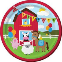 Farmhouse Fun Dinner Plates - Birthday Party Supplies - $3.01