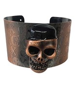 Halloween Wholesalers Metal Wristband with Skull - $18.88