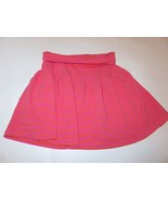 Hanna Andersson girls skater skirt pink stripe size 130 us 8 EUC - $10.35