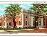 Post Office Building Lawrence Massachusetts MA WB Postcard Z10 - $2.92