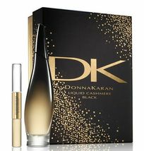 Donna Karan Liquid Cashmere Black 3.4 Oz Eau De Parfum Spray 2 Pcs Gift Set - £157.50 GBP