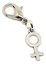 Venus Charm Keyring LGBT Clip on Lesbian Female Woman Pride Rainbow Charm Clip - £3.04 GBP