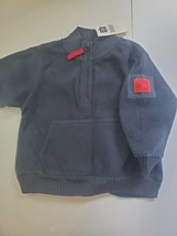 Vtg Nwt Baby Gap Fleece Pull Over Jacket  Shirt New Vintage Stock navy xl 18-24 - £27.46 GBP