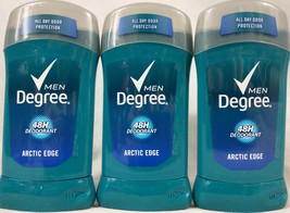 3 Pack Degree 48H Deodorant For Men Arctic Edge  2.7oz Each  - £19.94 GBP