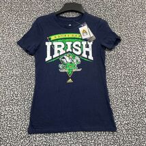 Notre Dame Fighting Irish Shirt Youth Large Adidas Short Sleeve Crew Nec... - €15,40 EUR