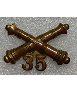 SPANISH AMERICAN WAR, U.S. ARMY, 35th FIELD ARTILLERY, CAP BADGE, ENLISTED - $644.17 MXN