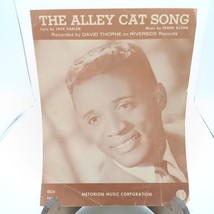 The Alley Cat Song Sheet Music By Jack Harlen &amp; Frank Bjorn 1962 Vintage... - £9.30 GBP