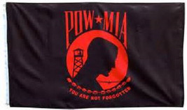 Wholesale Lot (3 Pack) 3x5 Pow Mia POWMIA Red You are Never Forgotten Flag 3&#39;x5&#39; - £23.97 GBP