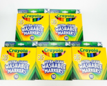 Crayola Ultra Clean Washable Classic Broad Line Color Max Markers Lot of 5 - £14.35 GBP