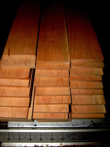 SIX (6) PIECES THIN, KILN DRIED, SANDED CHERRY 48&quot; X 4&quot; X 1/4&quot; LUMBER WOOD - £67.38 GBP