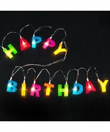 LED Light-Up Happy Birthday Banner  6.5&#39; Long, Battery Operated Party De... - $244.33 MXN