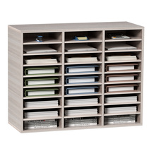 VEVOR 27 Compartments Wood Literature Organizer, with Adjustable Shelves... - $101.90