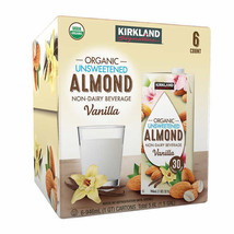 Kirkland Signature Organic Almond Unswtd Beverage, 192 fl. oz. (32 fl oz... - $20.30