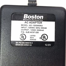Boston Acoustics Ac Power Adapter - Model #AD-1202000AU Original For Spe... - £11.82 GBP