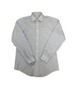 Brooks Brothers Blue Plaid Non-Iron Supima Long Sleeve Men&#39;s Shirt 15-34 - $17.00