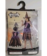Happy Halloween Girl&#39;s Witch Costume Dress &amp; Hat Child Small 4-6 - $16.35 CAD
