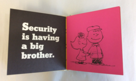 Security Peanuts Charlie Brown Snoopy Linus Hardcover Book 1963 Dustjacket - £6.84 GBP
