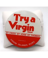 Vtg Try a Virgin Island Rum Drink Souvenir Pin Button St. Croix John Tho... - $9.99