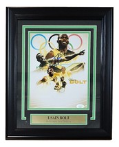 Usain Bolt Signé Encadré 8x10 Olympique Piste Collage Photo JSA Hologramme - £144.96 GBP