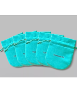 Set of 5 Tiffany &amp; Co. Jewelry Pouches Empty, Tiffany Pouches, Tiffany D... - $554.64 MXN