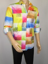 Men's AVM Rhine Stone Digital Print Shirt Cotton Turkey Slim Fit 19419-01 Multi image 11