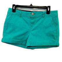 Prince &amp; Fox Beachcomber Womens Size 8 Kelly GreenCuffed Cotton Chino Shorts - £11.90 GBP