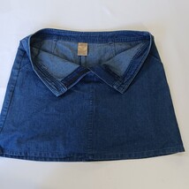 White Stag Stretch Women's Blue Mini Denim Skort Measured Waist 34" image 13