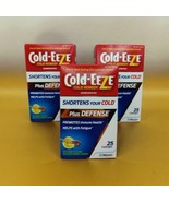 3x Cold-EeZe Cold Remedy Shortens Cold 25 Lozenges Ea Manuka Honey Lemon... - £15.35 GBP