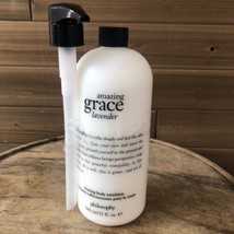 NEW Philosophy Amazing Grace LAVENDER Firming Body Emulsion w/Pump 32 oz Sealed - £37.36 GBP